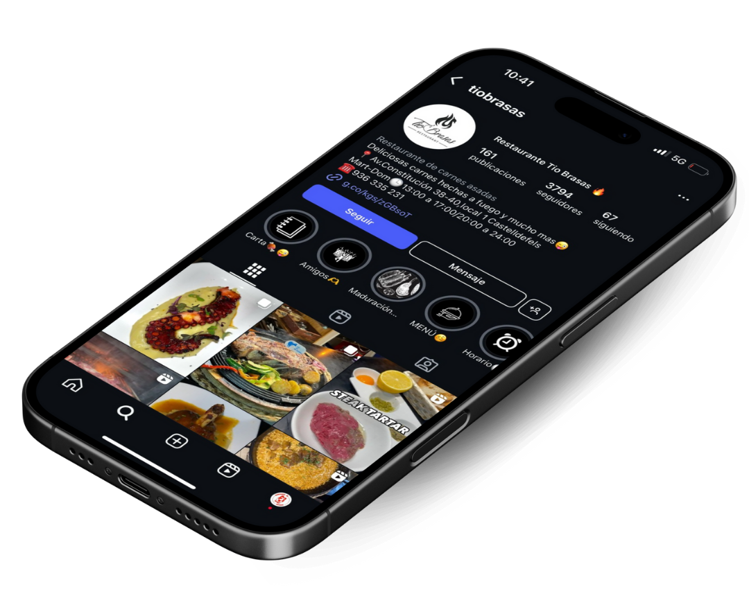 Detalle de nuestro Instagram