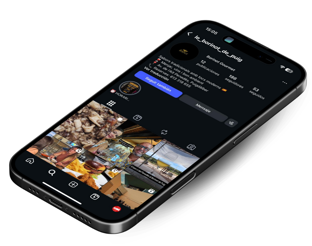 Detalle de nuestro Instagram