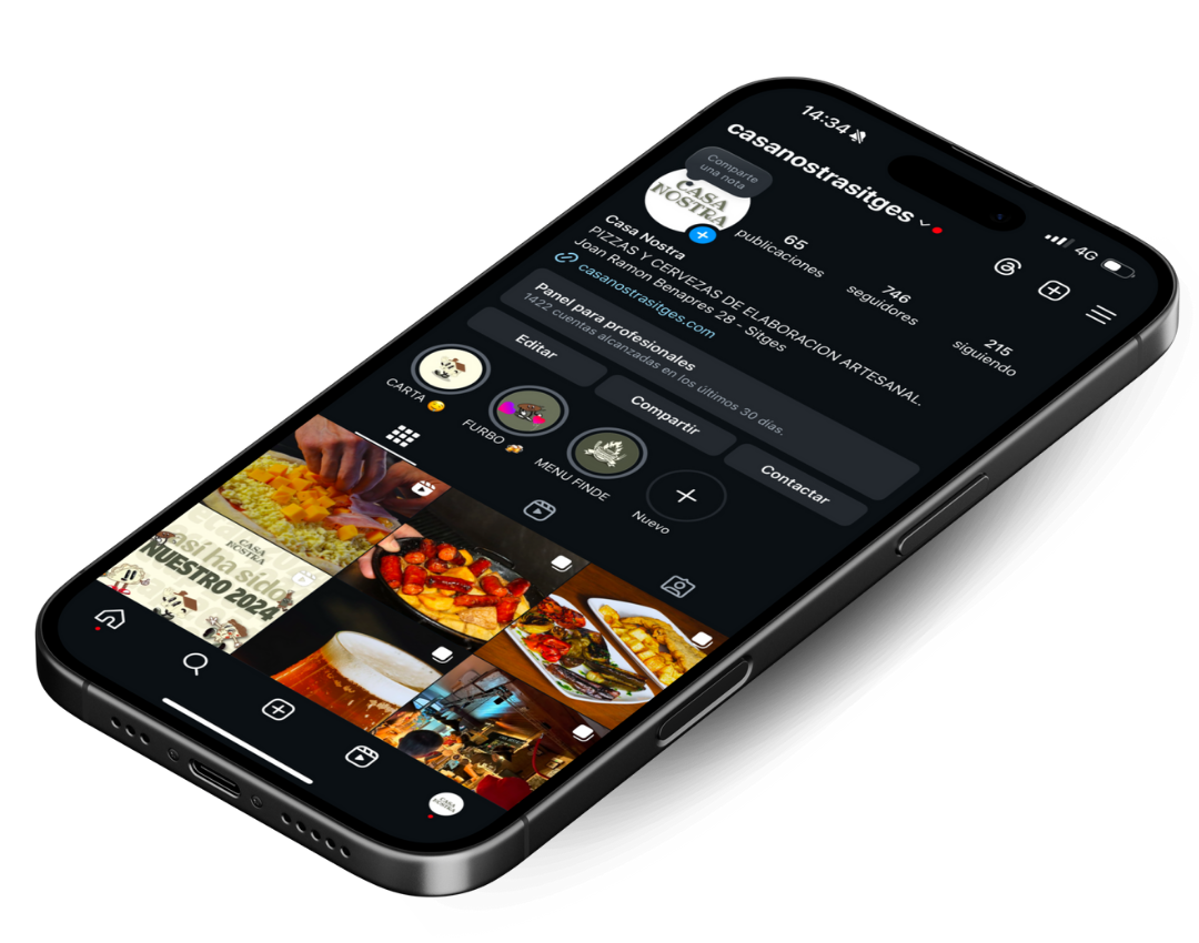 Detalle de nuestro Instagram