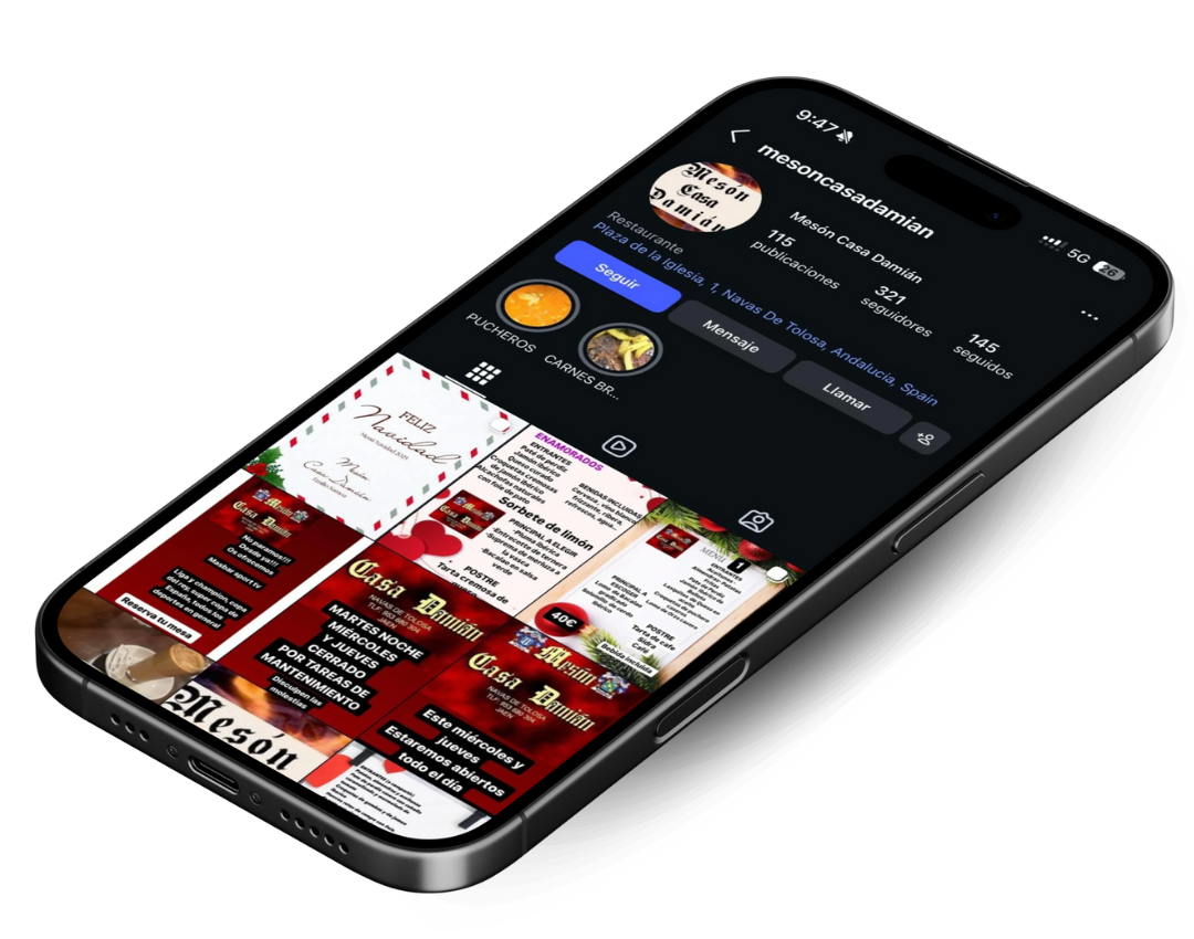 Detalle de nuestro Instagram