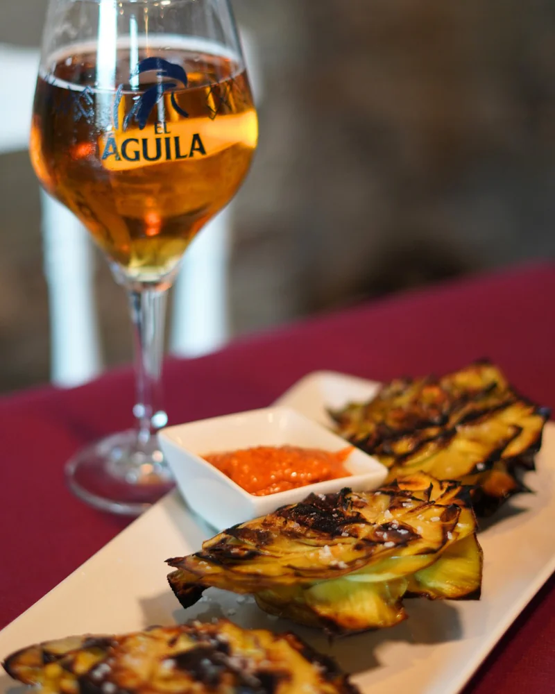 Alcachofas confitadas