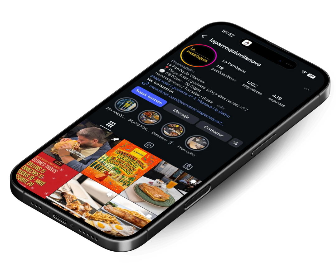 Detalle de nuestro Instagram