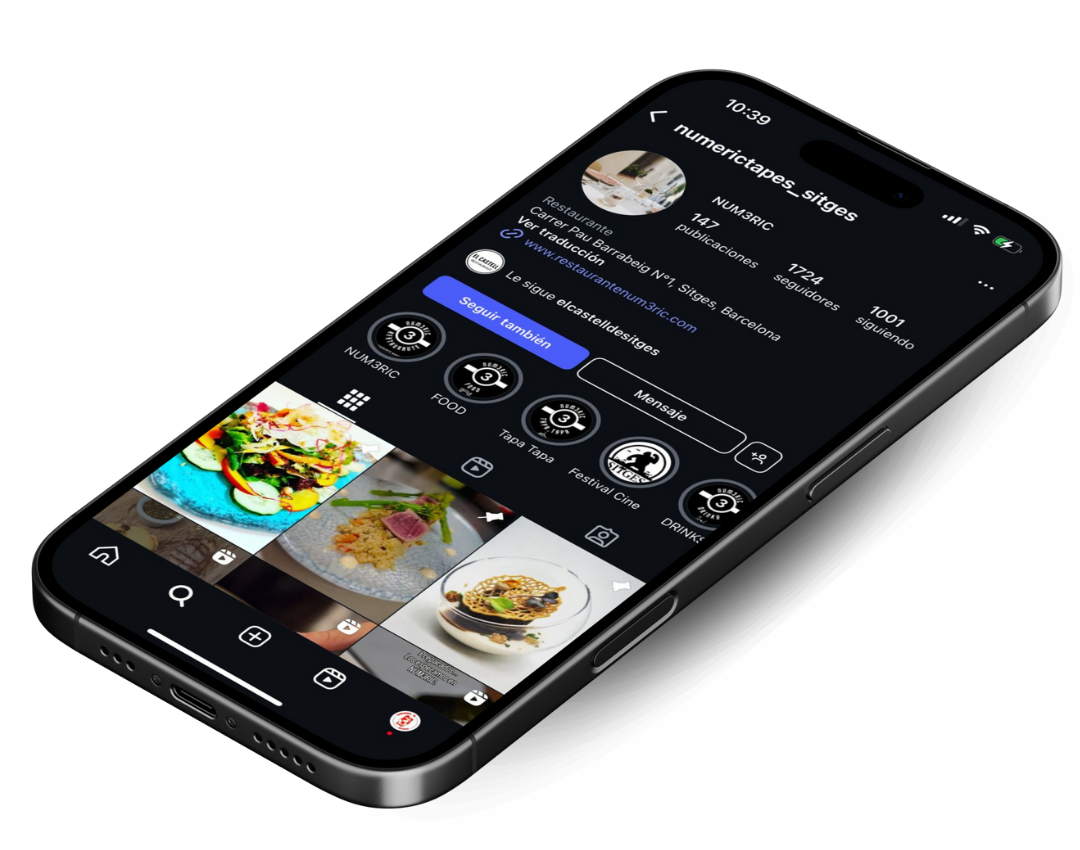 Detalle de nuestro Instagram