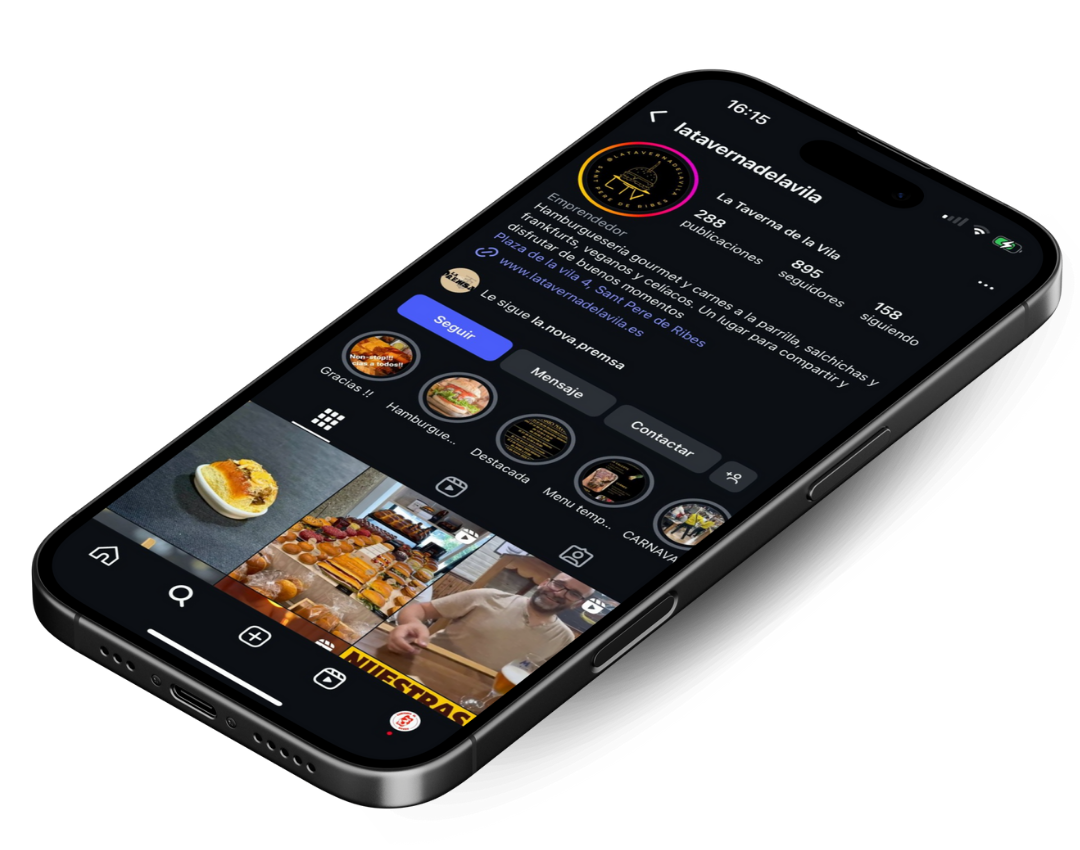 Detalle de nuestro Instagram