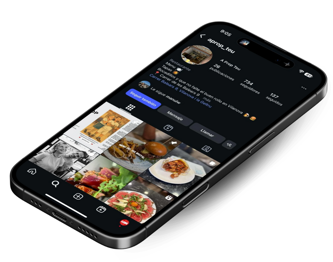 Detalle de nuestro Instagram