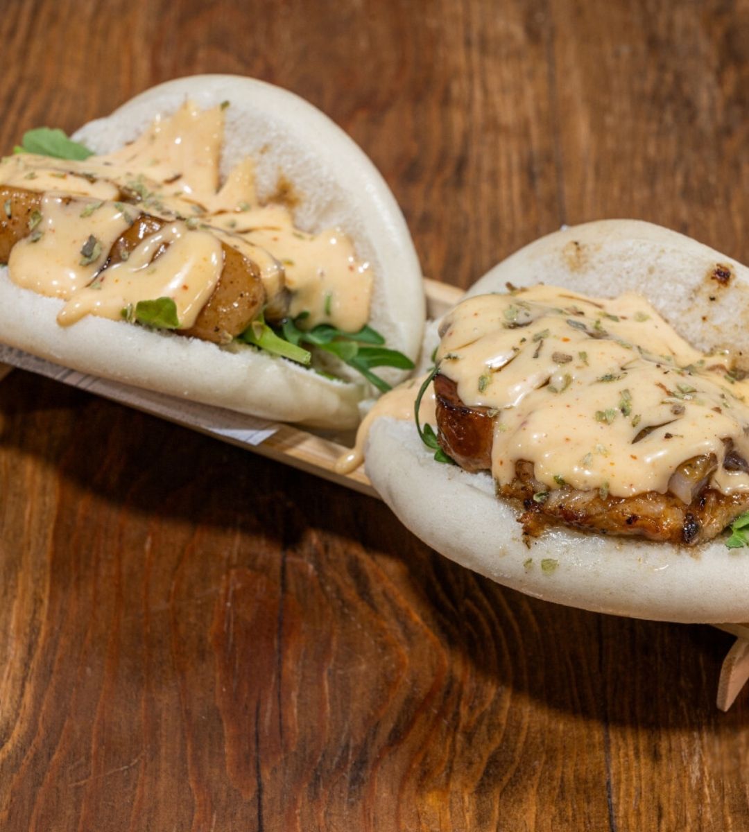 Pan Bao con pulled pork/Beef o panceta