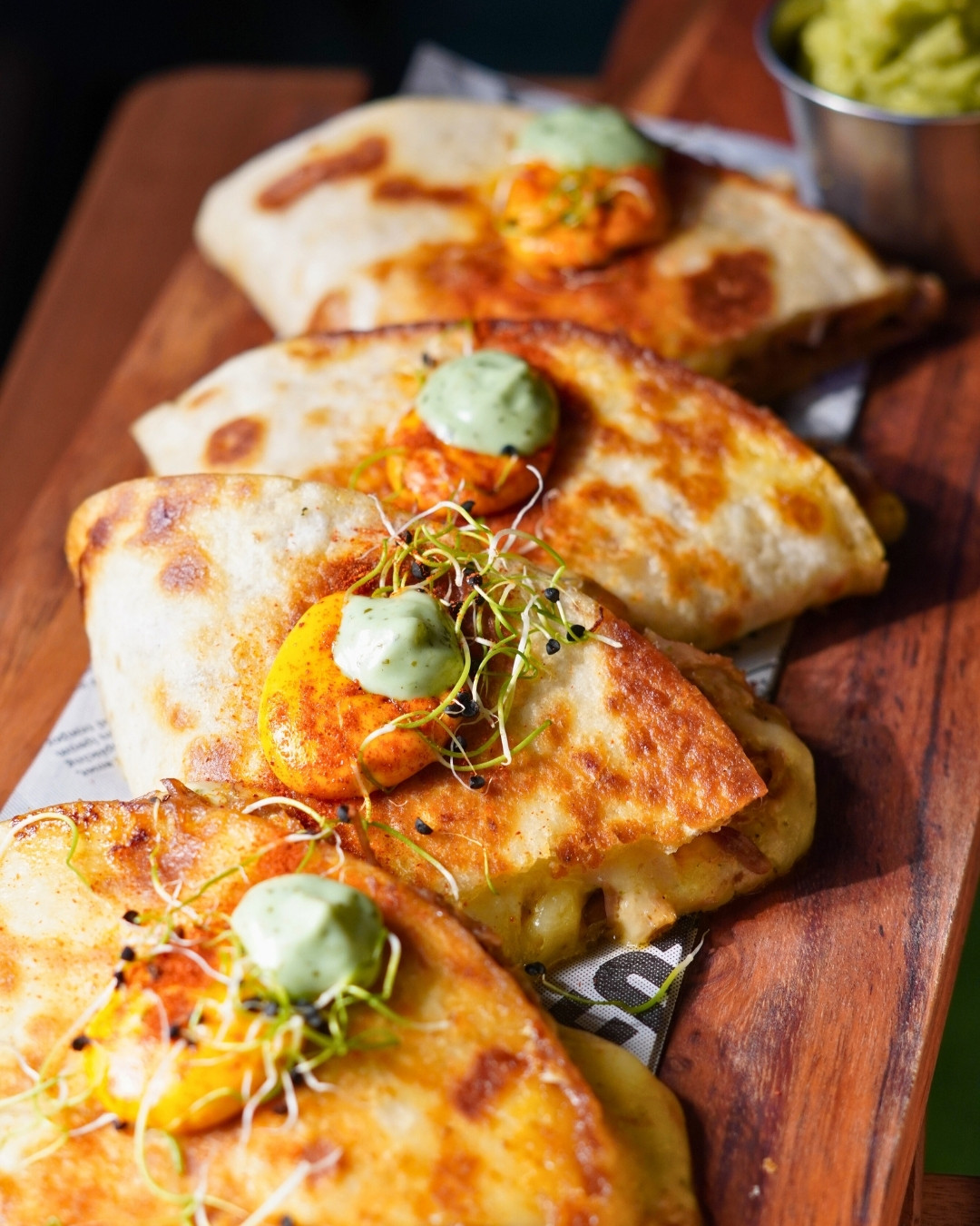 Quesadillas de tinga de pollo