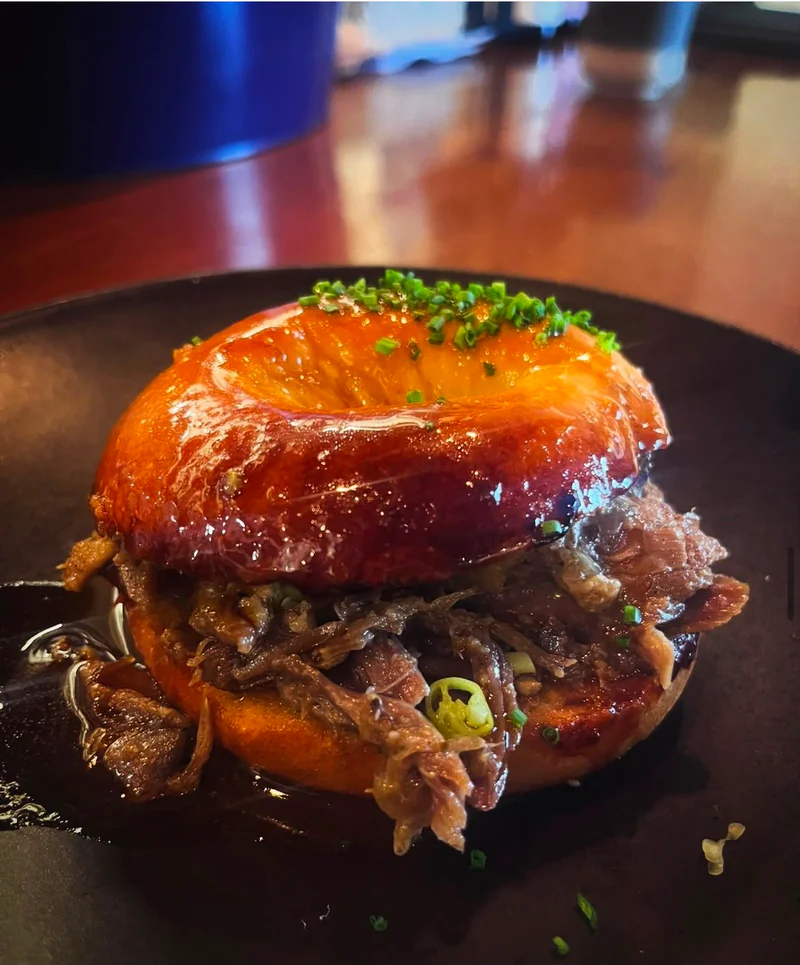 Nonut pulled porc, col kimchee