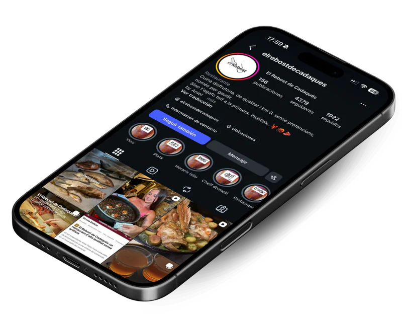 Detalle de nuestro Instagram